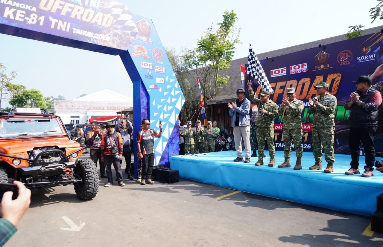 Panglima TNI Tinjau Bakti Sosial dan Open Tournament Off Road di Ciwidey Jawa Barat