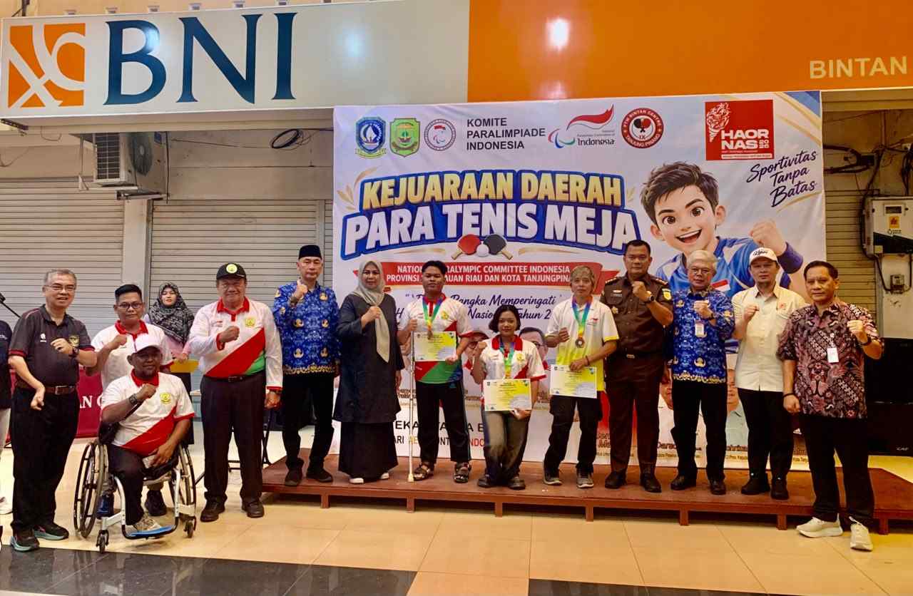 12 Atlet Difabel Ikuti Kejurda Tenis Meja Kepri